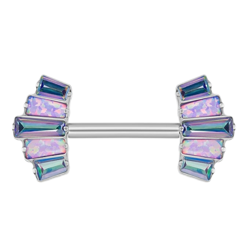 Tepeljuweel versierd met zirkonia's voor verfijnde schittering.