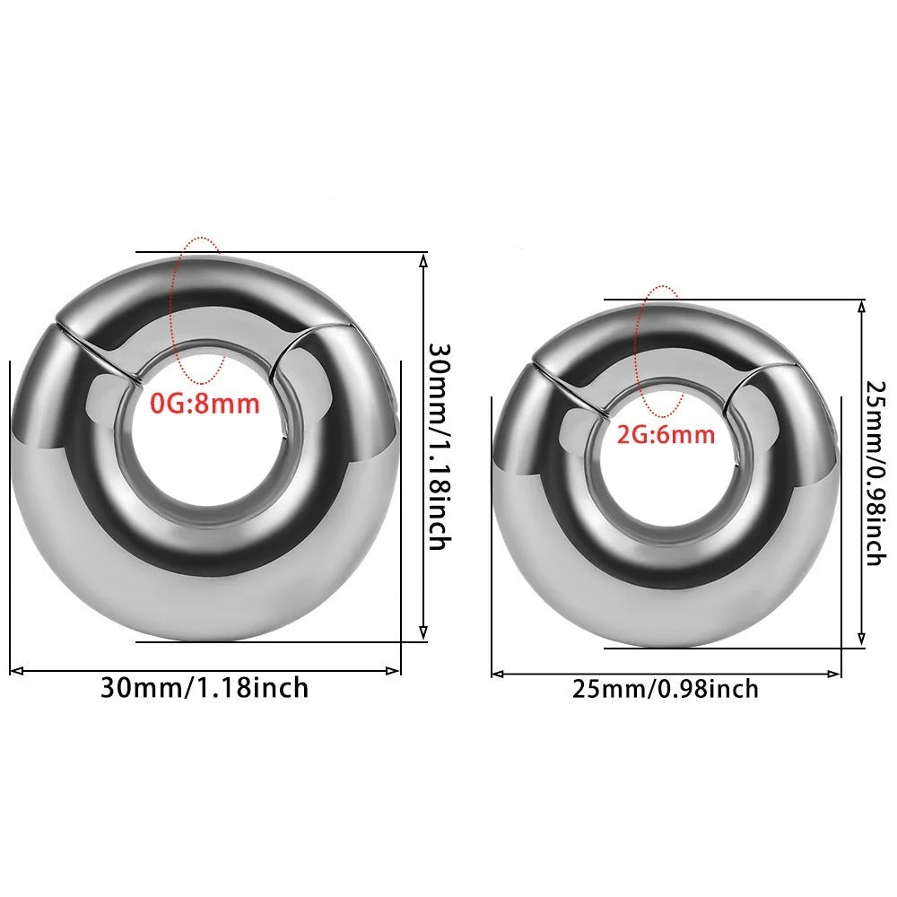 Gesloten lus ontwerp voor oorhanger, verfijnd minimalisme.
