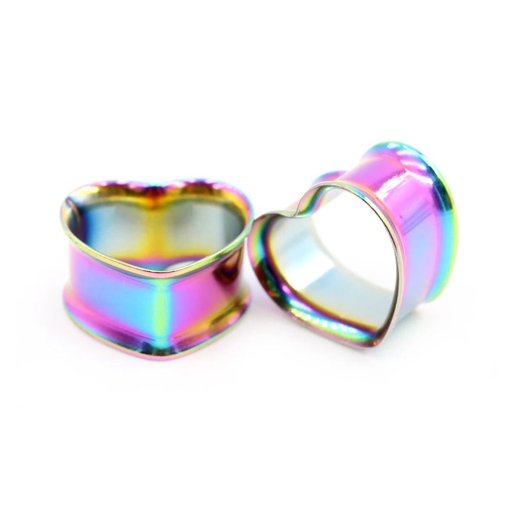 Levendig oil slick hart voor oorlellen die opvallen