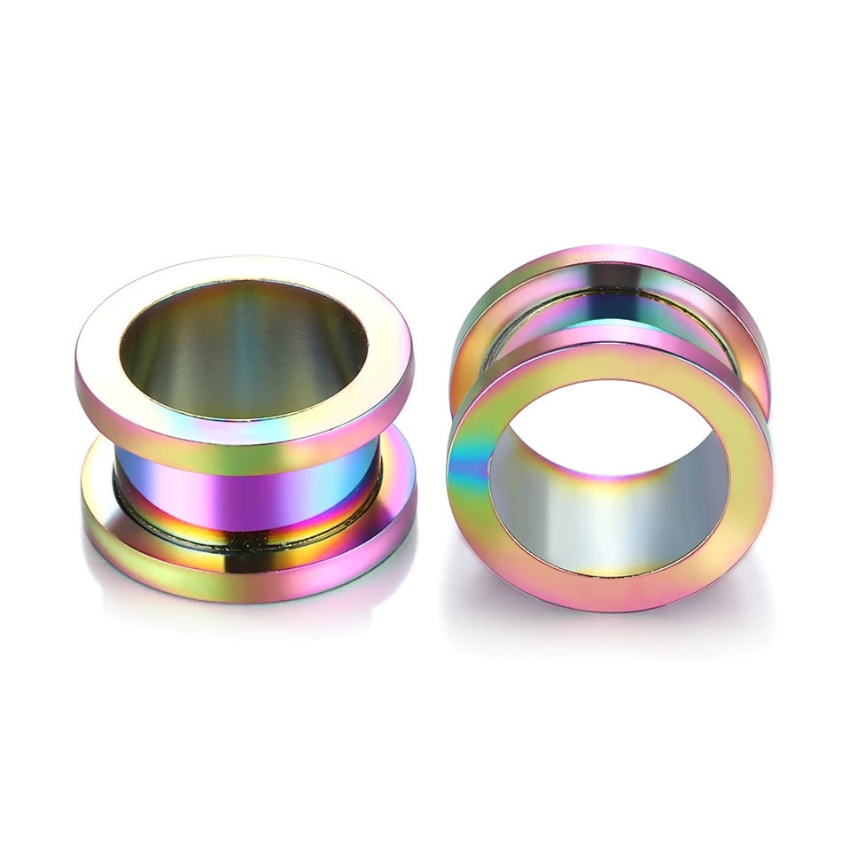 Robuuste geschroefde piercing tunnel, de perfecte basis voor elke look