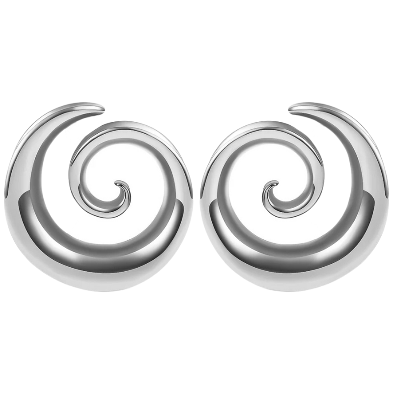 Oorsieraad tunnel, spiraal voor een boeiende look.