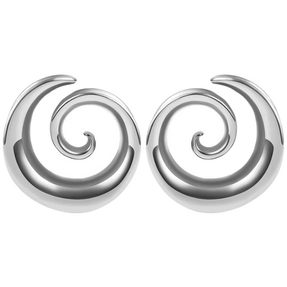 Oorsieraad tunnel, spiraal voor een boeiende look.