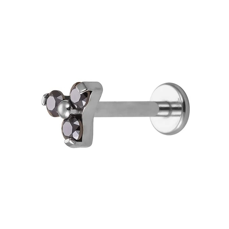 Oorbel Piercing Stud | Driehoek in Titanium