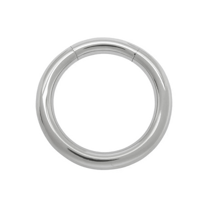 Septum piercing dikke titanium ring, echo van de diepe bas.