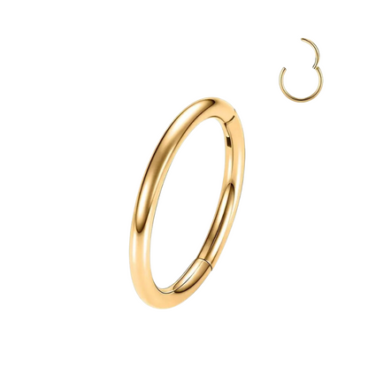 Titanium oorsieraad, klassieke ring in zilver, goud, en meer.