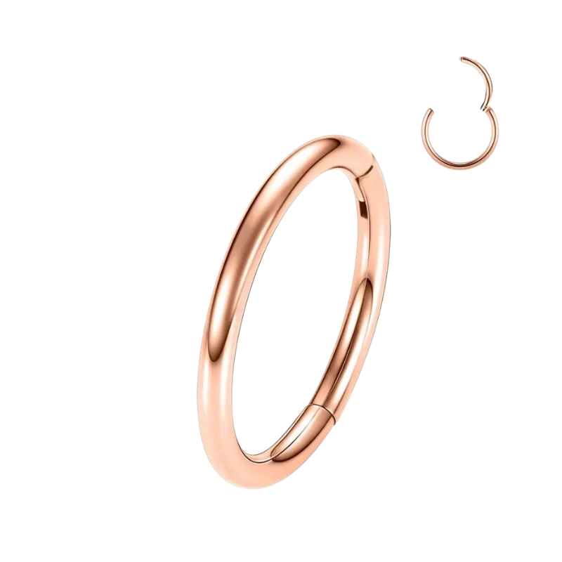 Oorpiercing, titanium ring, keuze uit kleuren voor een unieke stijl.