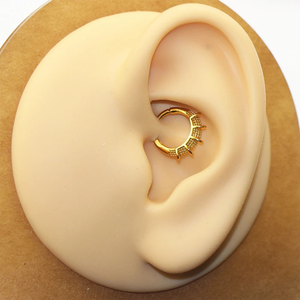 Daith piercing tribal ring