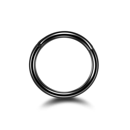Zwarte wenkbrauwboog piercing ring