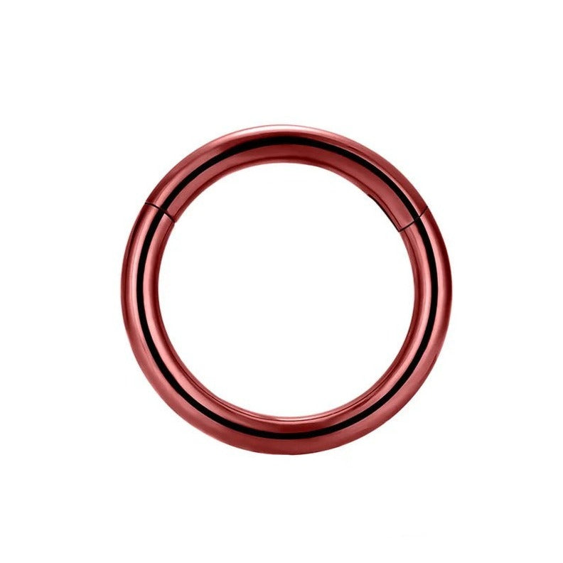 Titanium neusclicker in rode kleur voor een opvallend effect