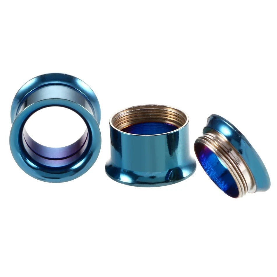Blauwe metalen expander tunnel voor een fantastische uitstraling