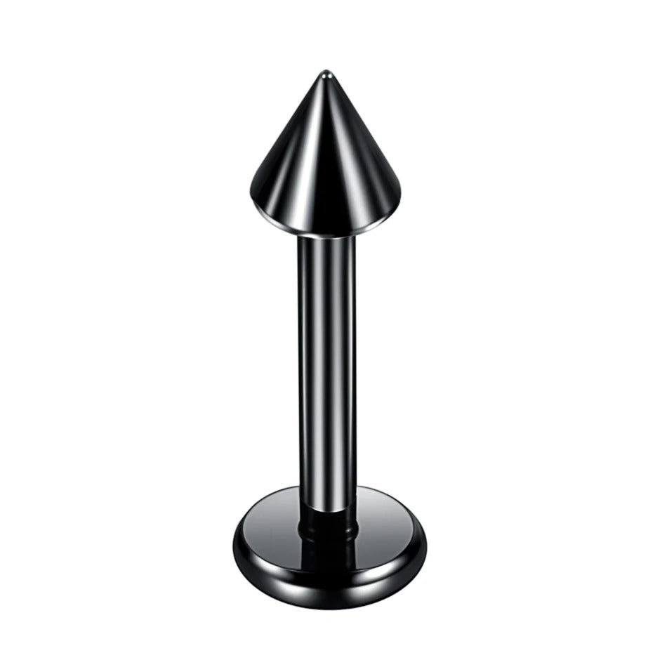 Zwarte titanium oorpiercing, voor een subtiele maar gedurfde impact