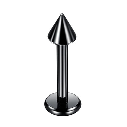 Zwarte titanium oorpiercing, voor een subtiele maar gedurfde impact